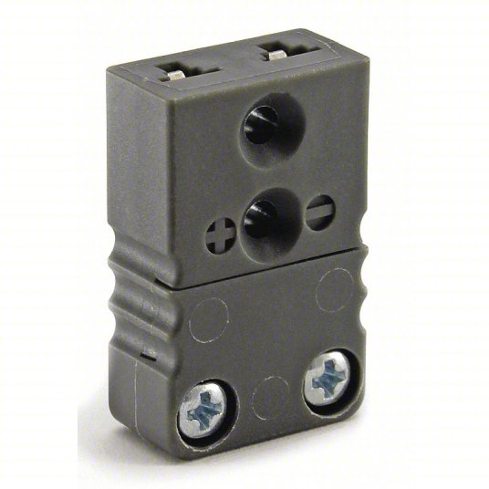 Thermocouple Jack: For Type J Sensor Type, Mini Plug, Black