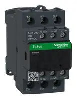 LC1D25BD Contactor, LC1D, 25 A, DIN Rail, 690 V, 3PST-NO, 3 Pole, 30 hp