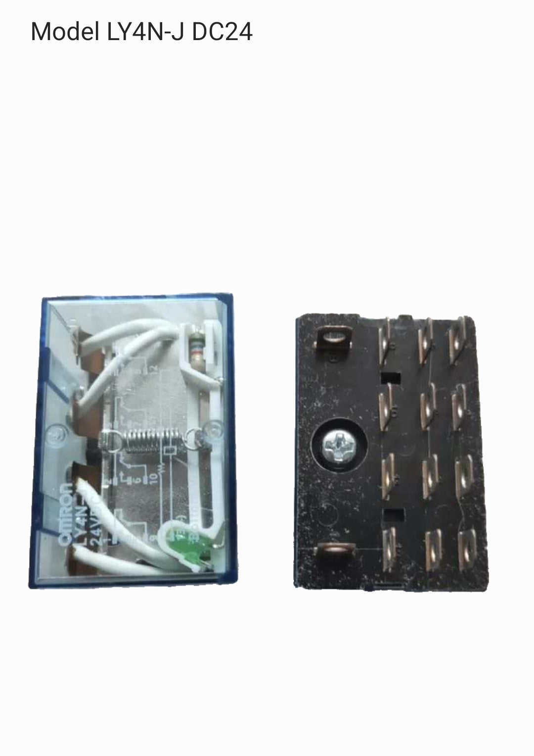 LY4N-J DC24 BY OMI Single stable, Single, Plug-in terminal, Operating indicator LED, Not equipped, 24 VDC 10 A, 110 VAC 10 A, Output 4PDT (24 VDC 10 A)