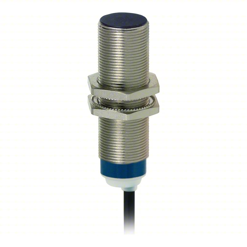 Cylindrical Proximity Sensor: 24 to 240V AC/DC, 2 Wire, 8 mm Max. Detecting Distance, 2m Cable XS618B1MAL2