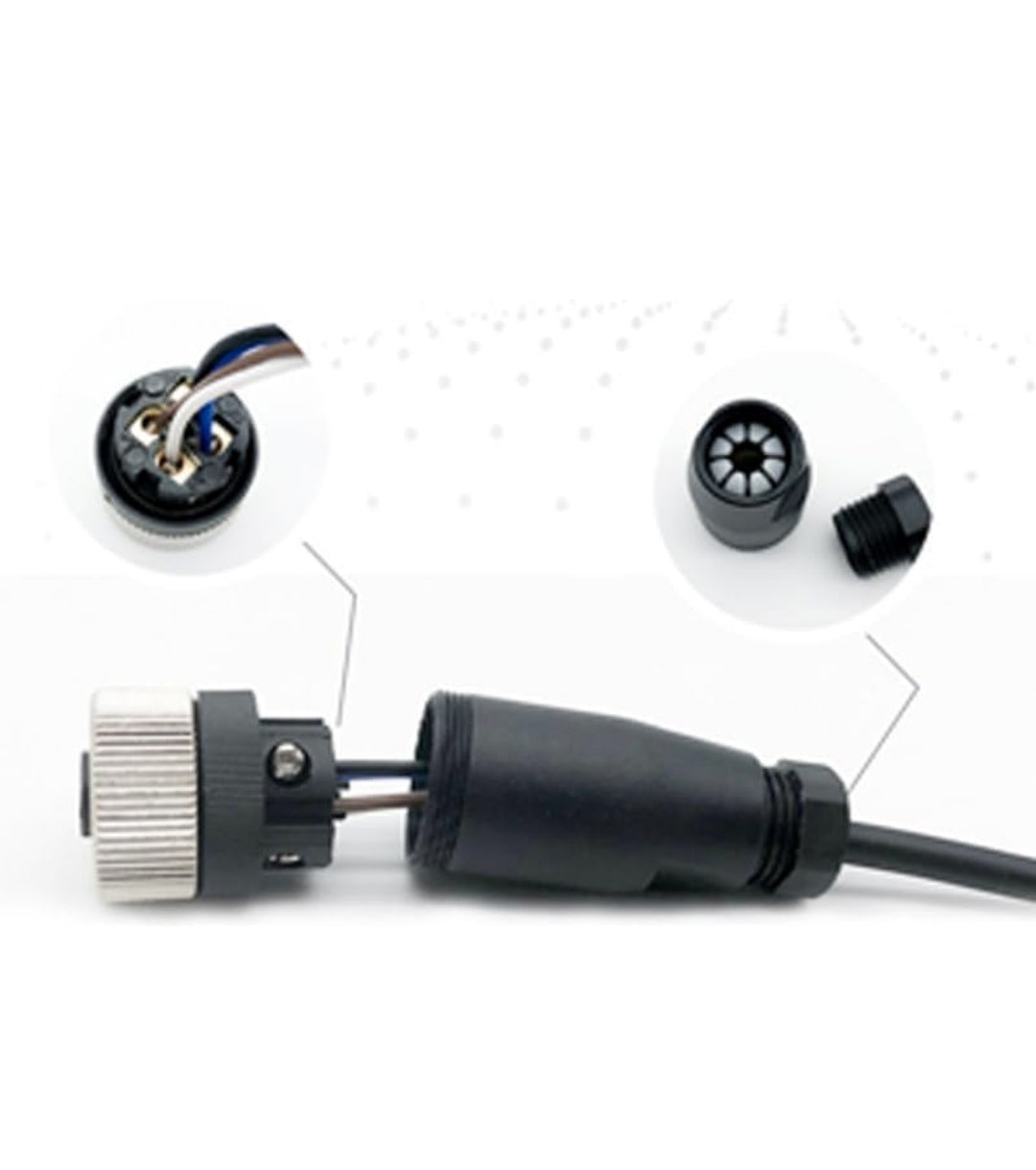 M12 A‑Code 5‑Pin Female Straight Connector