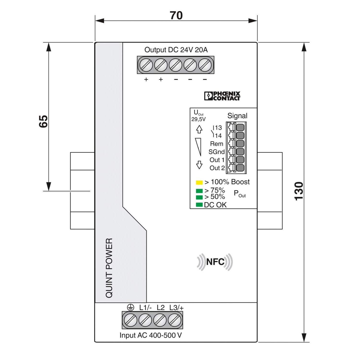 QUINT4-PS/3AC/24DC/20 - Power supply