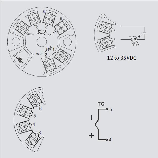Maxwell TT‑210 Head‑Mount Smart Temperature Transmitter | Universal RTD & Thermocouple | 4–20mA Output