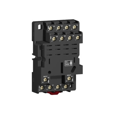 Schneider socket, Harmony Electromechanical Relays, for RPM4 power relays, 16A screw clamp terminals, mixed contact