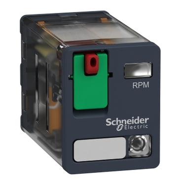 Schneider Harmony RPM, power plugin relay, 2 C/O, 120 VAC, 15 A, with LED